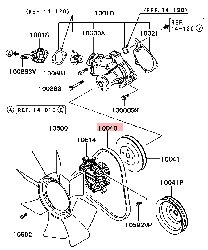 l200 alternator belt change