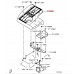 UPPER ENGINE COVER FOR A MITSUBISHI V98W - 3200D-TURBO/LONG WAGON<07M-> - GLX(NSS4/EURO4/OPEN TYPE DPF),S5FA/T LHD / 2006-09-01 -> - UPPER ENGINE COVER