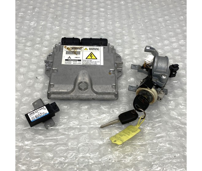 ENGINE ECU / TRANSPONDER AND IGNITION BARREL - SEE DESC FOR A MITSUBISHI UK & EUROPE - ENGINE ELECTRICAL