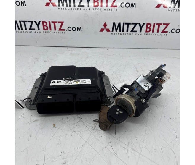 CONTROL UNIT AND IGNITION BARREL WITH ONE KEY FOR A MITSUBISHI V80# - CONTROL UNIT AND IGNITION BARREL WITH ONE KEY