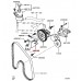 POWER STEERING PUMP BRACKET FOR A MITSUBISHI KG,KH# - POWER STEERING PUMP BRACKET