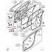 FRONT DOOR UPPER AND LOWER HINGE FOR A MITSUBISHI DELICA D:5/SPACE WAGON - CV5W