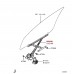 WINDOW REGULATOR AND MOTOR FRONT LEFT FOR A MITSUBISHI OUTLANDER - CW7W