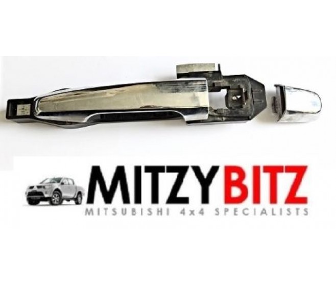 REAR LEFT CHROME OUTSIDE DOOR HANDLE FOR A MITSUBISHI KG,KH# - REAR LEFT CHROME OUTSIDE DOOR HANDLE