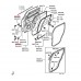 DOOR HINGES UPPER AND LOWER REAR LEFT FOR A MITSUBISHI ASX - GA6W