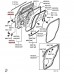 DOOR HINGES UPPER AND LOWER REAR RIGHT FOR A MITSUBISHI OUTLANDER - CW7W