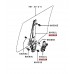 WINDOW REGULATOR AND MOTOR REAR RIGHT FOR A MITSUBISHI V70# - REAR DOOR WINDOW REGULATOR