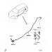 FUEL FILLER LID LOCK RELEASE CABLE AND HANDLE FOR A MITSUBISHI GA0# - FUEL FILLER LID & LOCK