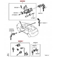 LOCK SET / ECU AND TRANSPONDER