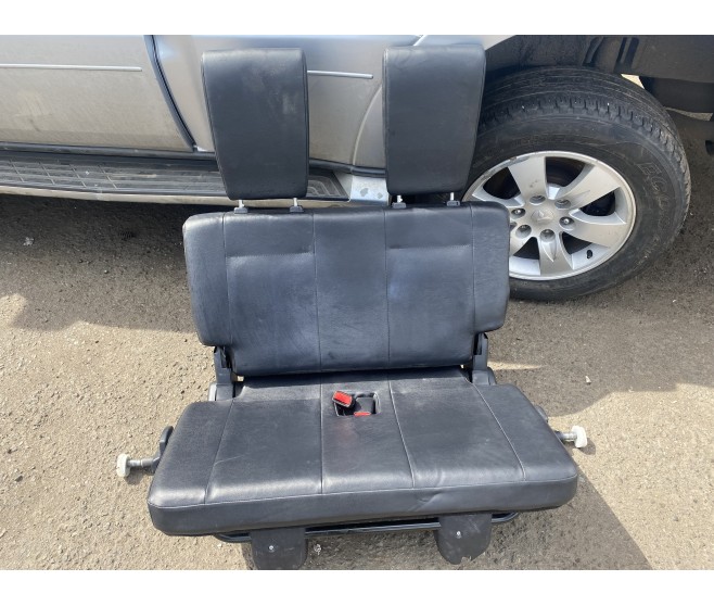 BLACK LEATHER 3RD ROW SEATS WITH HEAD RESTS FOR A MITSUBISHI GENERAL (EXPORT) - SEAT