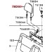 REAR HEADREST FOR A MITSUBISHI SEAT - 