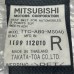 SEAT BELT REAR RIGHT OR LEFT FOR A MITSUBISHI KA,B0# - SEAT BELT