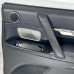 BLACK LEATHER DOOR CARD REAR RIGHT FOR A MITSUBISHI PAJERO - V98W