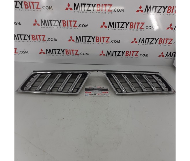 FRONT CHROME GRILLES FOR A MITSUBISHI KB0# - FRONT CHROME GRILLES
