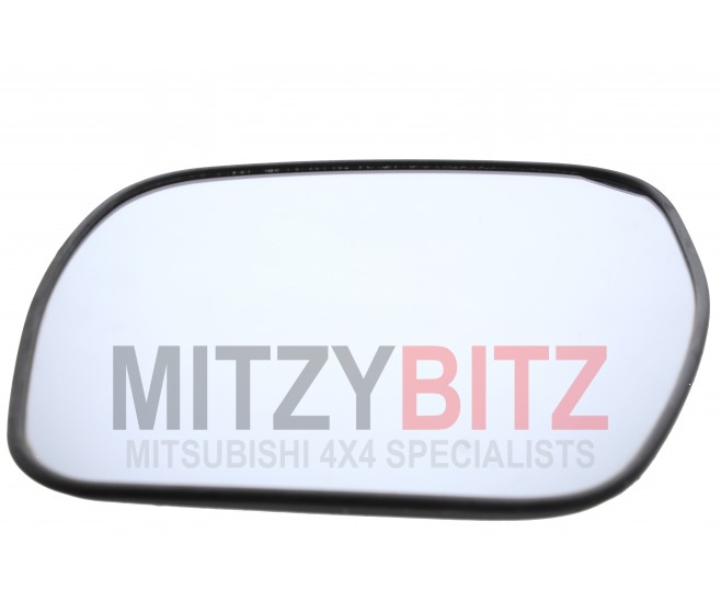 CONVEX HEATED LEFT WING MIRROR GLASS FOR A MITSUBISHI V90# - CONVEX HEATED LEFT WING MIRROR GLASS
