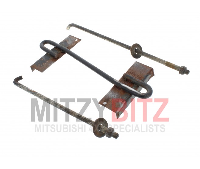 BATTERY HOLDING BRACKET WITH BOLTS FOR A MITSUBISHI KH0# - BATTERY CABLE & BRACKET