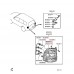 BODY LAMP REAR LEFT / NO LOOM FOR A MITSUBISHI V98W - 3200D-TURBO/LONG WAGON<07M-> - GLX(NSS4/EURO5/DPF),5FM/T RHD / 2006-09-01 -> - BODY LAMP REAR LEFT / NO LOOM