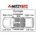 WINDOW SWITCH REAR RIGHT FOR A MITSUBISHI DOOR - 