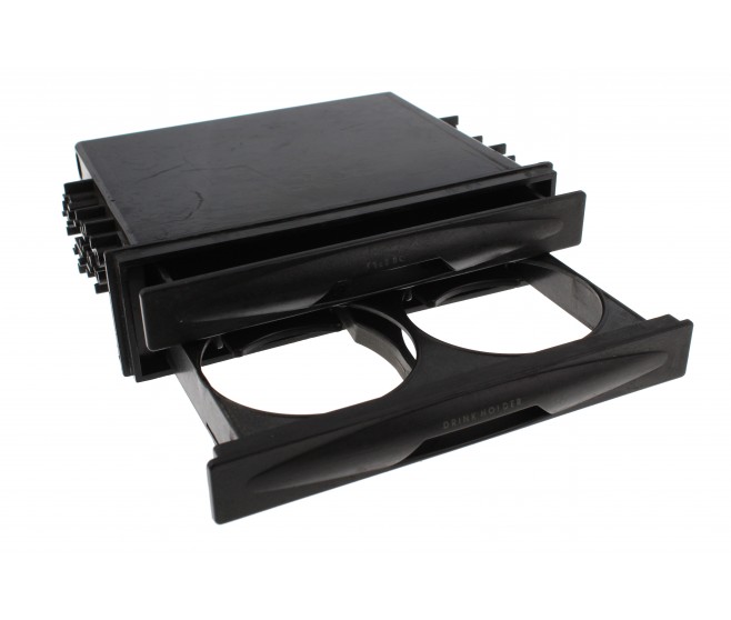 UNDER STEREO CUP HOLDER WITH STORAGE TRAY  FOR A MITSUBISHI PAJERO/MONTERO - V45W