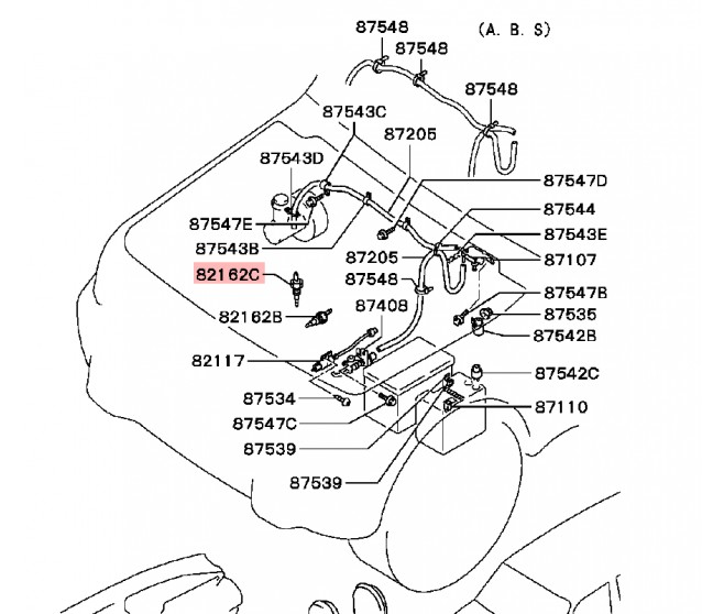 WATER TEMPERATURE SWITCH FOR A MITSUBISHI DELICA STAR WAGON/VAN - P05V