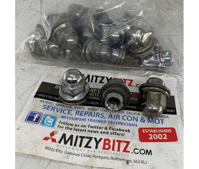 DOME HEAD WHEEL NUTS X24 FOR A MITSUBISHI N10,20# - WHEEL,TIRE & COVER