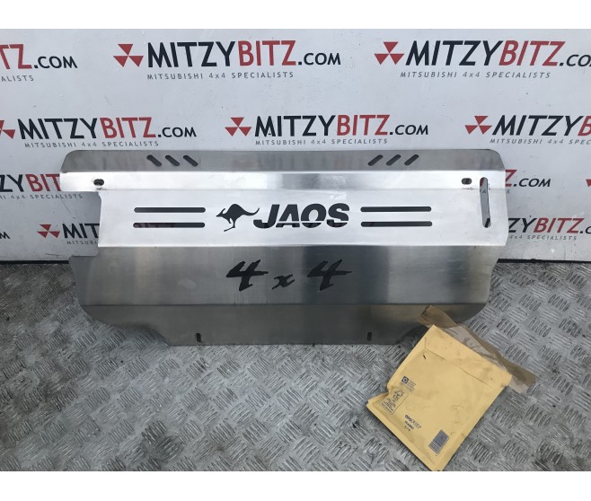 JAOS SKID PLATE FRONT UNDER ENGINE SUMP GUARD FOR A MITSUBISHI V20,40# - JAOS SKID PLATE FRONT UNDER ENGINE SUMP GUARD
