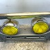 FRONT CHROME BULL BAR WITH SPOT LIGHTS FOR A MITSUBISHI PAJERO - V23W