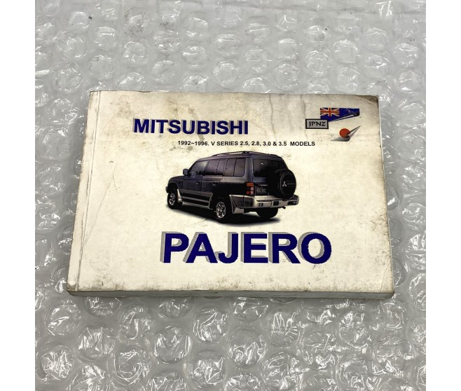 HANDBOOK FOR A MITSUBISHI PAJERO - V77W