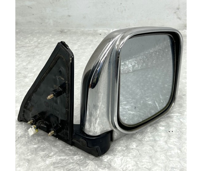 CHROME WING MIRROR FRONT RIGHT DOOR FOR A MITSUBISHI PAJERO - V45W