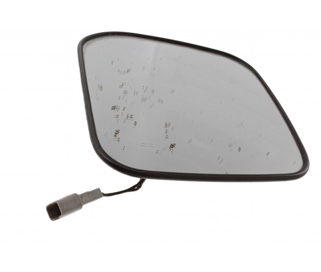 FRONT LEFT DOOR WING MIRROR GLASS FOR A MITSUBISHI V10-40# - FRONT LEFT DOOR WING MIRROR GLASS