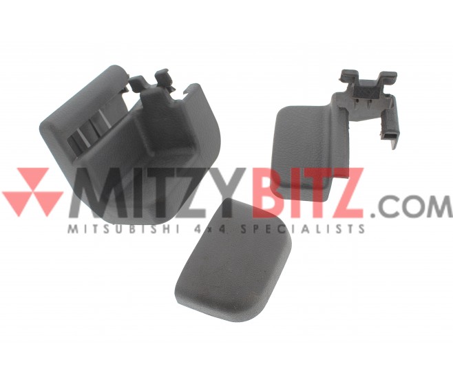 ALL 3 FRONT RIGHT SEAT BOLT ANCHOR COVERS FOR A MITSUBISHI PAJERO - V45W
