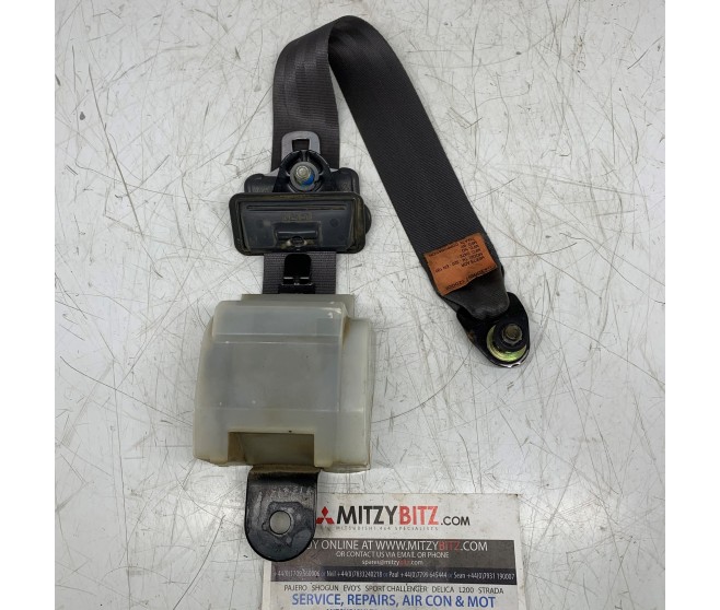 SEAT BELT 2ND SEAT LEFT FOR A MITSUBISHI V44W - 2500D-TURBO/LONG WAGON - GL(PART TIME),5FM/T LHD / 1990-12-01 - 2004-04-30 - 