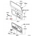 REAR WINDOW WASHER TANK FILLER CAP FOR A MITSUBISHI V10-40# - BACK DOOR TRIM & PULL HANDLE