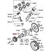 ENGINE CRANK SHAFT PULLEY FOR A MITSUBISHI MONTERO SPORT - K89W