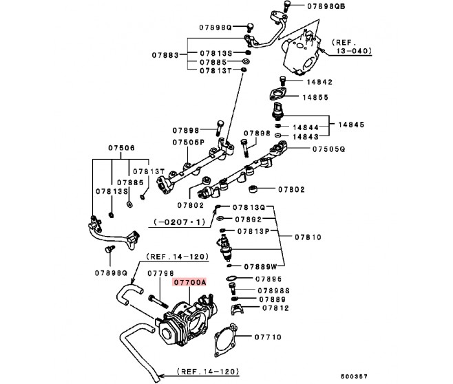 THROTTLE BODY ASSY FOR A MITSUBISHI V75W - 3500/LONG WAGON<01M-> - GLS(NSS4),S5FA/T LHD / 2000-02-01 - 2006-12-31 - THROTTLE BODY ASSY