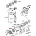 CRANKSHAFT PULLEY FOR A MITSUBISHI ENGINE - 