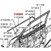 FRONT LEFT WINDOW SCRAPER  SEAL FOR A MITSUBISHI PAJERO/MONTERO - V64W