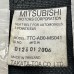 PASSENGER REAR SEAT BELT LEFT FOR A MITSUBISHI TRITON - KB4T