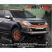 COMPLETE FRONT BUMPER WITH FOG LAMPS ( BLACK ) FOR A MITSUBISHI PAJERO - V78W