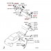 REAR BODY GATE LATCHES WITH RODS FOR A MITSUBISHI L200 - KB4T