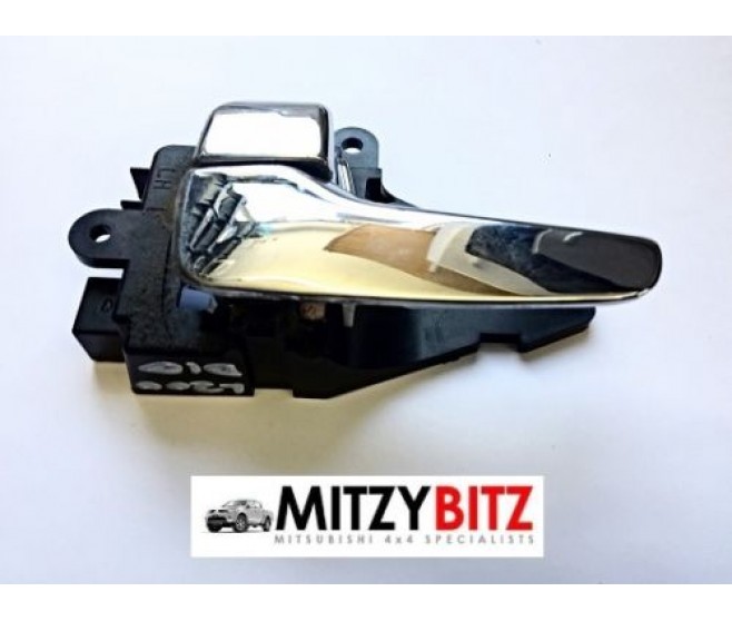 LEFT CHROME INNER DOOR HANDLE FOR A MITSUBISHI KA,B0# - LEFT CHROME INNER DOOR HANDLE