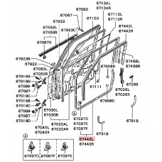 FRONT LEFT DOOR OPENING WEATHERSTRIP