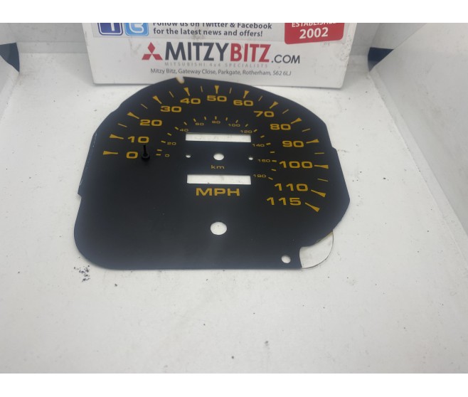 SPEEDOMETER SPEEDO FACE IN MPH FOR A MITSUBISHI V20,40# - SPEEDOMETER SPEEDO FACE IN MPH
