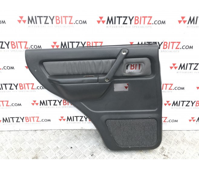 LEATHER DOOR CARD REAR LEFT FOR A MITSUBISHI V20-50# - REAR DOOR TRIM & PULL HANDLE