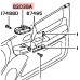 RIGHT FRONT DOOR WINDOW SWITCH FOR A MITSUBISHI PAJERO MINI - H51A