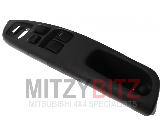 FRONT RIGHT DOOR POWER WINDOW SWITCH (BLACK) FOR A MITSUBISHI DELICA SPACE GEAR/CARGO - PD6W
