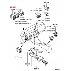 REAR FOG LIGHT LAMP SWITCH