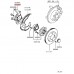 WHEEL HUB WITH ABS SENSOR FRONT RIGHT FOR A MITSUBISHI PAJERO - V93W