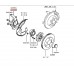 WHEEL HUB WITH ABS SENSOR FRONT RIGHT FOR A MITSUBISHI PAJERO - V93W