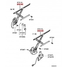 WINDOW REGULATOR AND MOTOR FRONT RIGHT